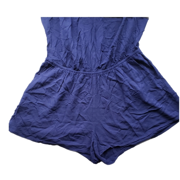 Navy Blue Strappy Romper – Size M - Picture 2 of 3